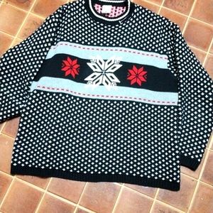 Hanna Andersson mens heavyweight snowflake sweater